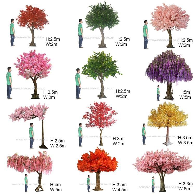 New models artificial trees in various type