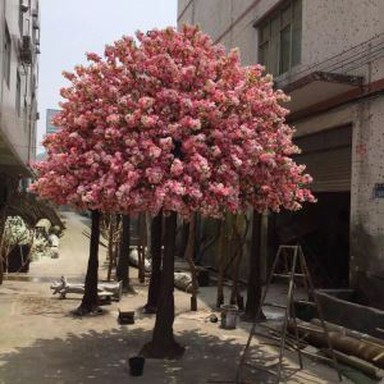 Siġra fjur ċirasa artifiċjali tat-tip ta ' l-umbrella