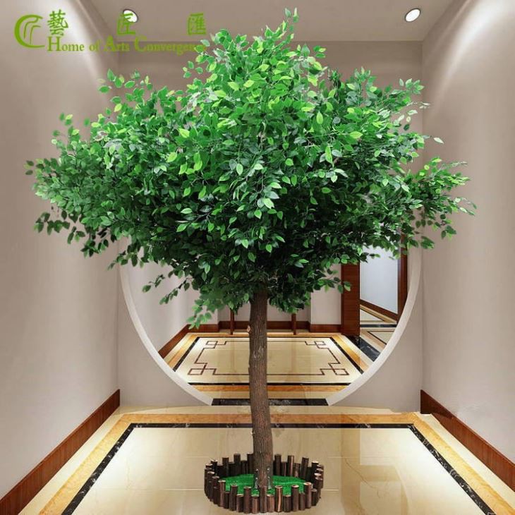 Indja ta 'ġewwa Faux Ficus Tree Factory Bejgħ dirett