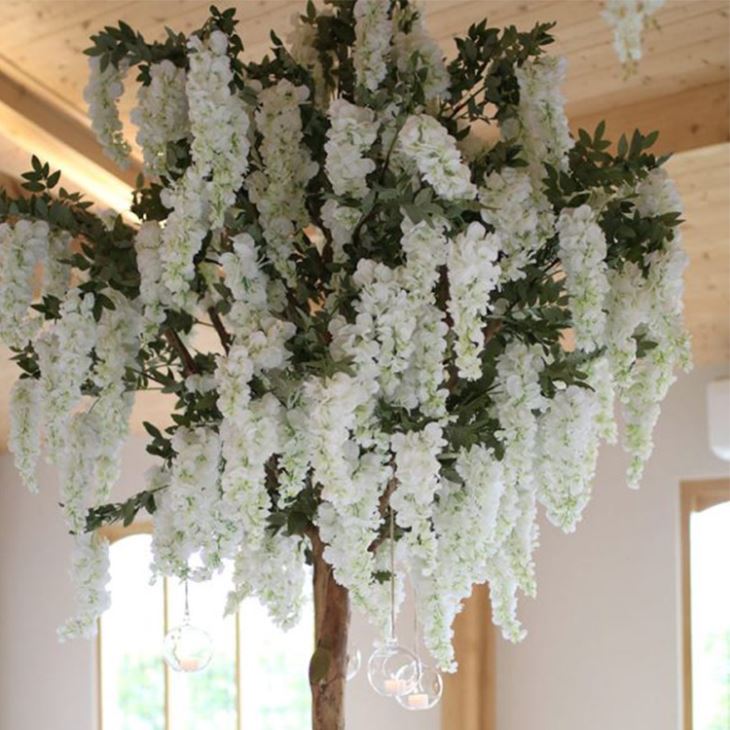 Artificial Wisteria Blossom Tree Wedding Centerpieces
