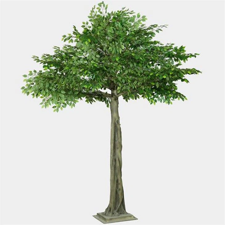 Disinn Ġdid artifiċjali Ficus Tree bl-ingrossa